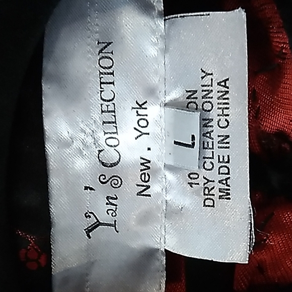 KIMONO BLACK/RED PRINT SIMPLY GORGEOUS!!! SZ L - Picture 12 of 13